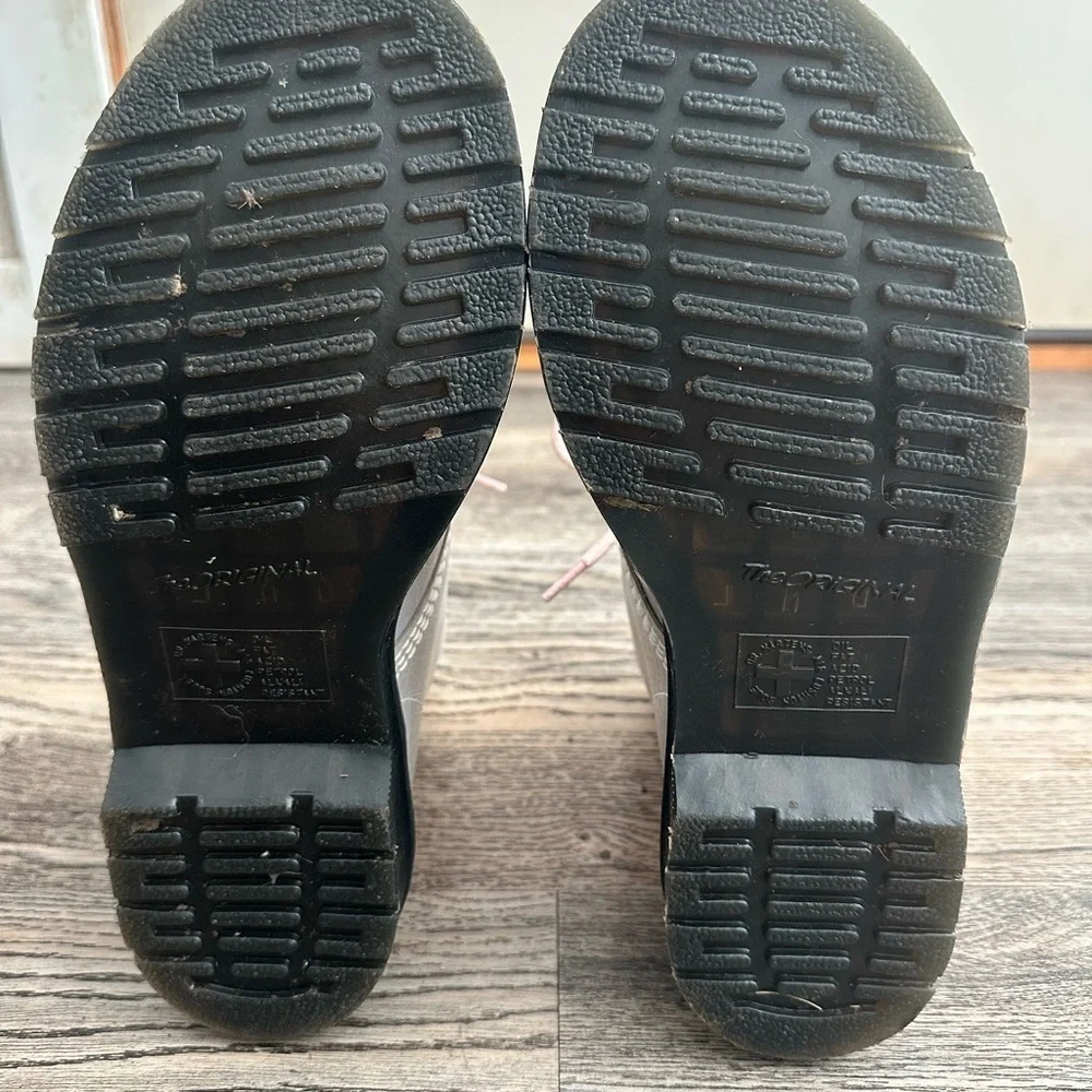 Rare Doc Dr Marten Pink Iridescent Crock Pascal 1460 Lace Up Boots 7 Womens - Picture 8 of 10